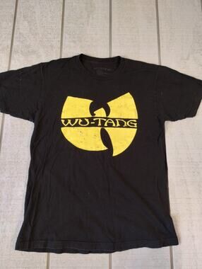 Wu-Tang Classic Logo Graphic Tee Mens L Black Hip-Hop Streetwear Band Rap Music